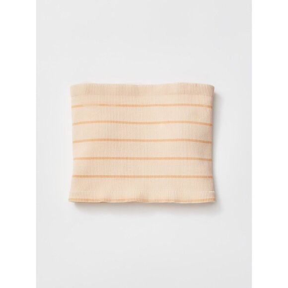 🆕 FREE PEOPLE Striped Amelia Bandeau / Almond Cream - Picture 5 of 8